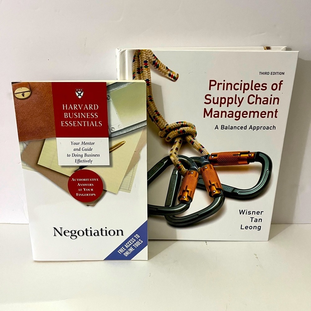 Principles of Supply Chain Management & Harvard Negotiation Books